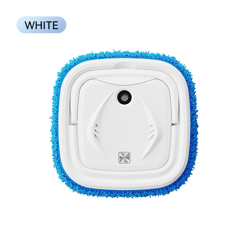 White Smart Robotic Floor Mop with Humidifier Spray - Ultra-Slim Automatic Wet & Dry Floor Cleaner V888-ELOSUNG32903