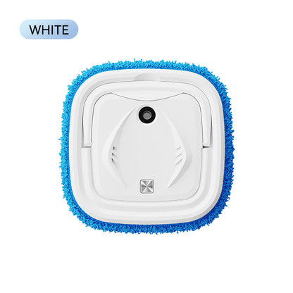 White Smart Robotic Floor Mop with Humidifier Spray - Ultra-Slim Automatic Wet & Dry Floor Cleaner V888-ELOSUNG32903