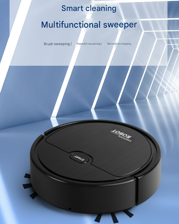 White 3-in-1 Smart Robot Vacuum Cleaner - Automatic Sweeping, Mopping & Suction for Hard Floors & Pet Hair V888-ELOSUNG32905