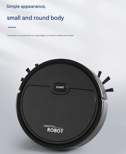 White 3-in-1 Smart Robot Vacuum Cleaner - Automatic Sweeping, Mopping & Suction for Hard Floors & Pet Hair V888-ELOSUNG32905