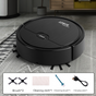 Black 3-in-1 Smart Robot Vacuum Cleaner - Automatic Sweeping, Mopping & Suction for Hard Floors & Pet Hair V888-ELOSUNG32906
