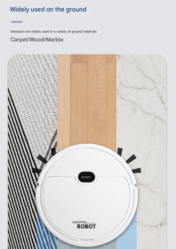 Black 3-in-1 Smart Robot Vacuum Cleaner - Automatic Sweeping, Mopping & Suction for Hard Floors & Pet Hair V888-ELOSUNG32906