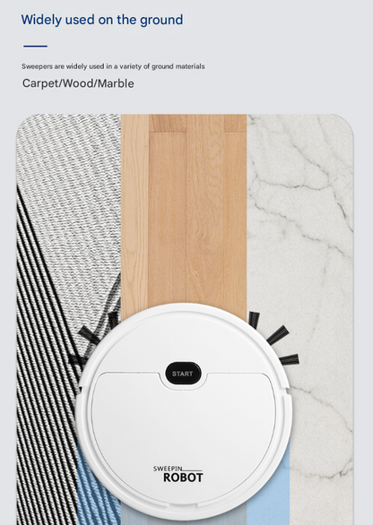 Black 3-in-1 Smart Robot Vacuum Cleaner - Automatic Sweeping, Mopping & Suction for Hard Floors & Pet Hair V888-ELOSUNG32906