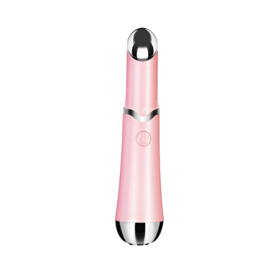 Pink Sonic Eye & Lip Massager with Red & Blue Light Therapy - Heated Vibrating Wand for Puffiness and Wrinkles V888-ELOSUNG32928