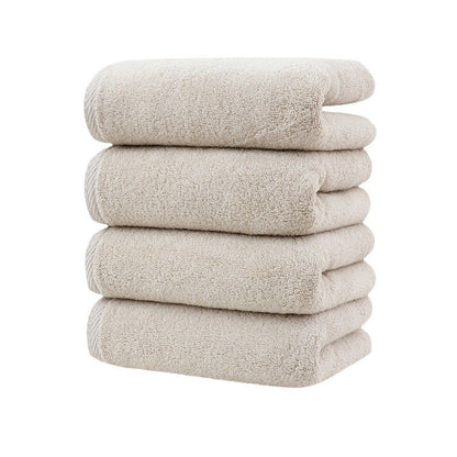 Khaki Plush Cotton Hand Towel Set (4-Pack) - Ultra Soft, Absorbent & Quick-Drying Face Towels for Bathroom V888-ELOSUNG32934