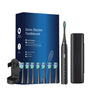Black Sonic Rechargeable Electric Toothbrush with 8 Heads & Travel Case - 5 Brushing Modes & Smart Timer(USB) V888-ELOSUNG32947