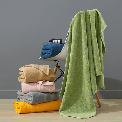 Blue Premium 3-Piece 100% Cotton Towel Set - Ultra Soft, Absorbent & Quick-Dry for Bathroom V888-ELOSUNG32953
