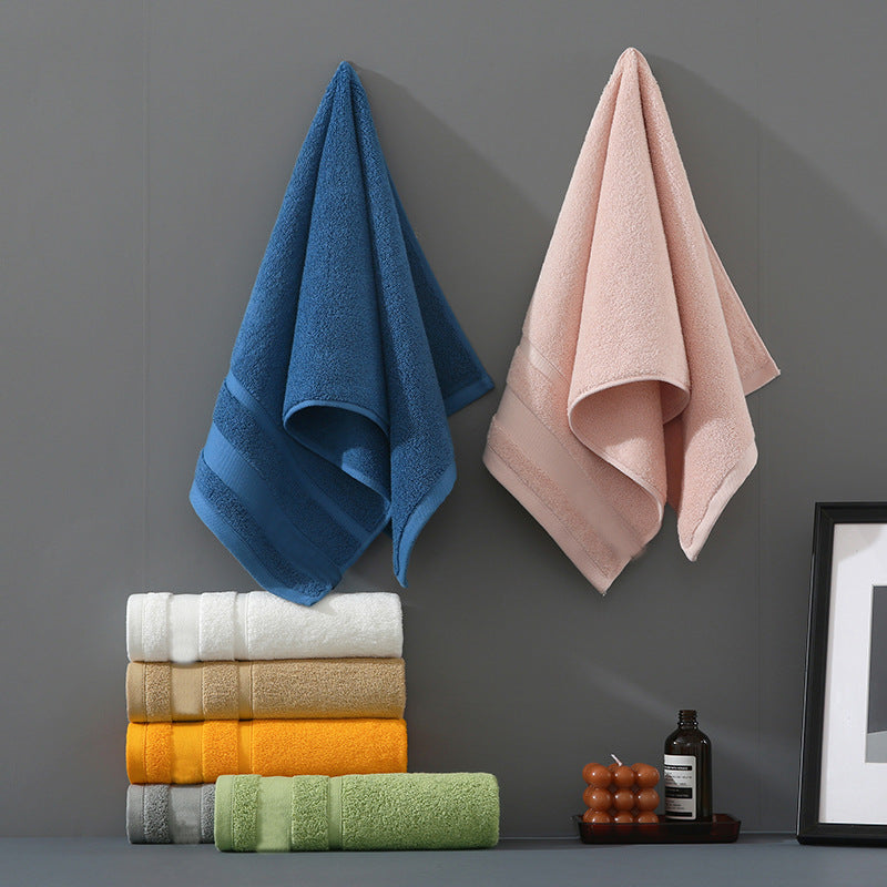 Blue Premium 3-Piece 100% Cotton Towel Set - Ultra Soft, Absorbent & Quick-Dry for Bathroom V888-ELOSUNG32953