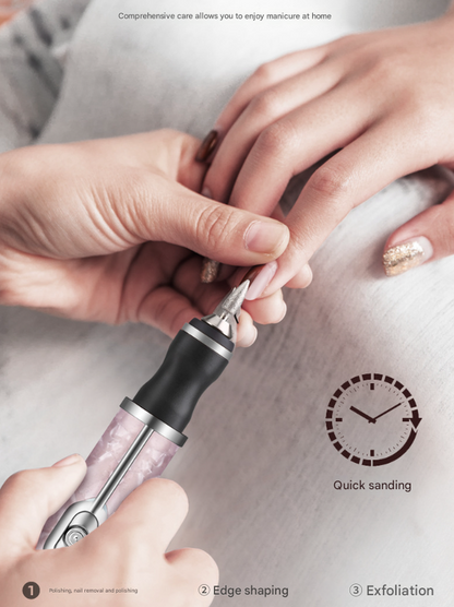 Pink Cordless Electric Nail Drill Pen - Professional Rechargeable Manicure & Pedicure Kit V888-ELOSUNG32958