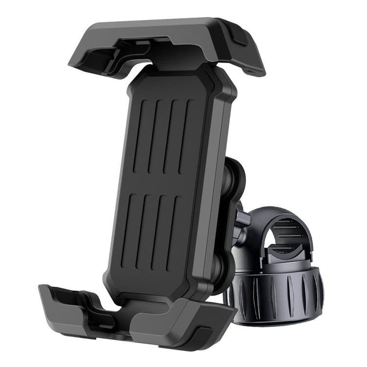 Black Heavy Duty Bike Phone Mount - Anti-Shake Motorcycle Holder with Secure Lock, 360 Rotation Cradle for V888-ELOSUNG32967