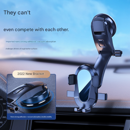 Red and Black Universal Car Phone Mount Holder - 360 degrees Rotation with Upgraded Suction Cup for Dashboard V888-ELOSUNG32970