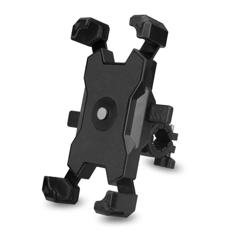 Black Secure Grip Bike Phone Mount - Adjustable 360 Rotation Bicycle Handlebar Holder, Universal Cradle for V888-ELOSUNG32979