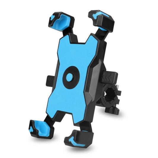 Blue and Black Secure Grip Bike Phone Mount - Adjustable 360 Rotation Bicycle Handlebar Holder, Universal V888-ELOSUNG32981