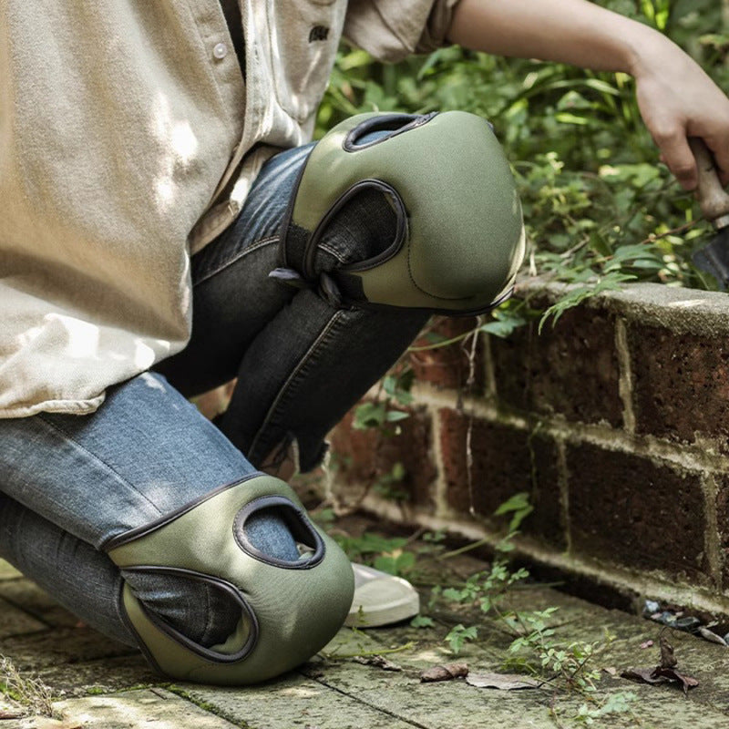 Black Adjustable Gardening Knee Pads - Comfortable Neoprene Knee Protectors for Weeding & Outdoor Work V888-ELOSUNG32984