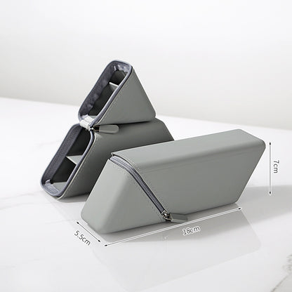 Grey Transforming Silicone Pencil Case - Stand-Up Pen Holder & Stationery Organizer V888-ELOSUNG32999