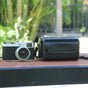 Black PU Leather Camera Bag for Fujifilm X Canon G Olympus PEN - Compact Vintage Design V888-ELOSUNG33038