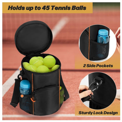Versatile Tennis Baseball Lacrosse Bag with Multiple Pockets - Portable Black Design V888-ELOSUNG33067