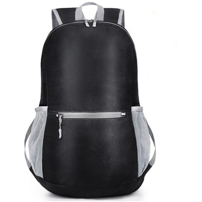 Black Ultra-Light Foldable Outdoor Backpack - Portable Travel Hiking Bag V888-ELOSUNG33070
