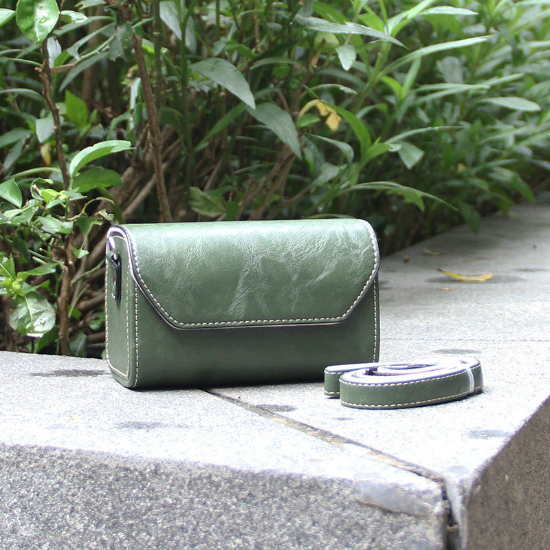 Green PU Leather Camera Bag for Fujifilm X Canon G Olympus PEN - Compact Vintage Design V888-ELOSUNG33112