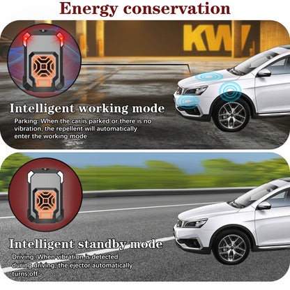Ultrasonic Car Rat Repellent with LED Flash - Automatic Start-Stop V888-ELOSUNG33118