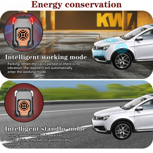 Ultrasonic Car Rat Repellent with LED Flash - Automatic Start-Stop V888-ELOSUNG33118