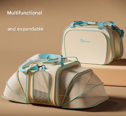Stylish Portable Pet Backpack - Spacious Pet Carrier with Anti-Stress Design V888-ELOSUNG33143