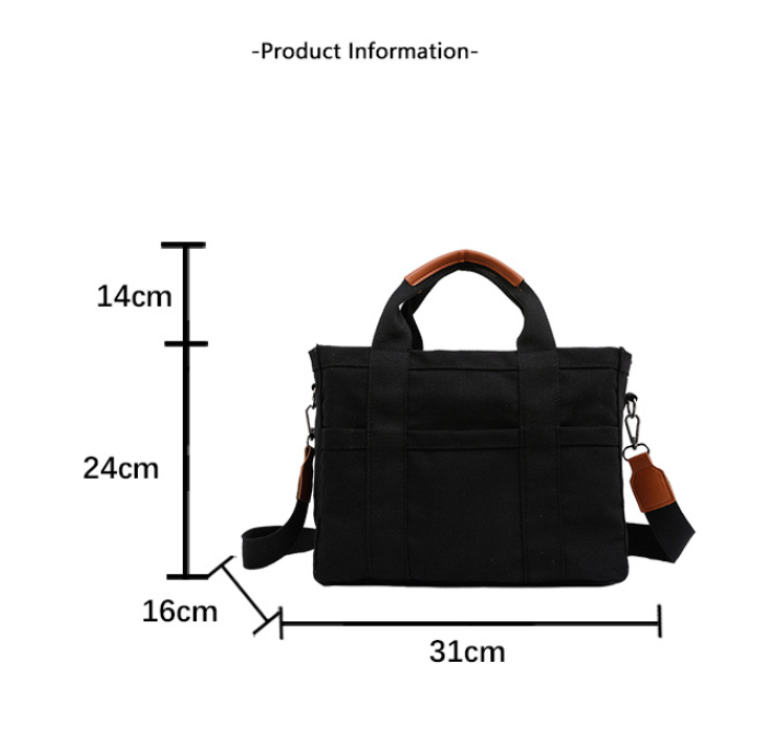 White Stylish Multi-Functional Mommy Diaper Bag - Durable Canvas Tote V888-ELOSUNG33152