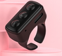 2-Piece Black Bluetooth Video Controller - 3-Button Remote for TikTok and Page Scrolling V888-ELOSUNG33153