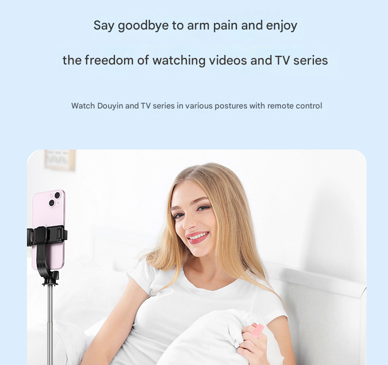 2-Piece White Bluetooth Video Controller - 3-Button Remote for TikTok and Page Scrolling V888-ELOSUNG33155