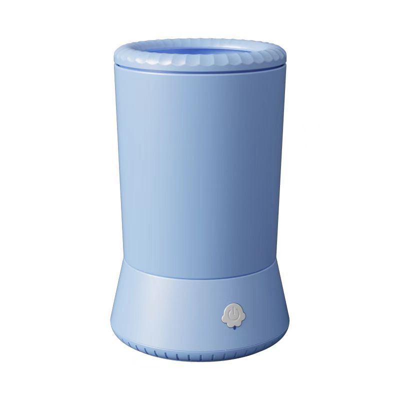 Blue Portable Dog Paw Cleaner - Gentle Silicone Pet Foot Washer Cup for Muddy Paws V888-ELOSUNG33207