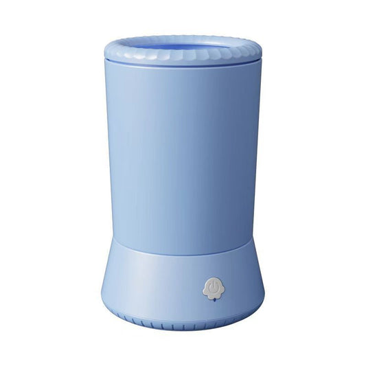 Blue Portable Dog Paw Cleaner - Gentle Silicone Pet Foot Washer Cup for Muddy Paws V888-ELOSUNG33207
