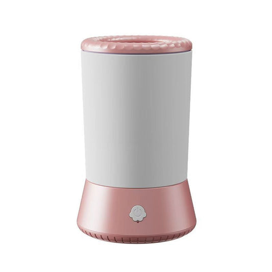 Pink-white Portable Dog Paw Cleaner - Gentle Silicone Pet Foot Washer Cup for Muddy Paws V888-ELOSUNG33208