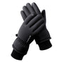 Men's Black Top-Rated Waterproof Touchscreen Ski Gloves - Fleece-Lined for Men & Women V888-ELOSUNG33220