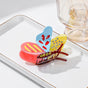 Yellow-pink-blue Stylish 3-Piece Butterfly Acetate Hair Clip Set V888-ELOSUNG33223