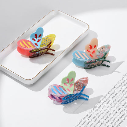 All Style Stylish 3-Piece Butterfly Acetate Hair Clip Set V888-ELOSUNG33226