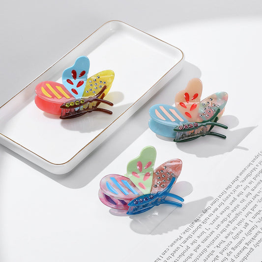 All Style Stylish 3-Piece Butterfly Acetate Hair Clip Set V888-ELOSUNG33226