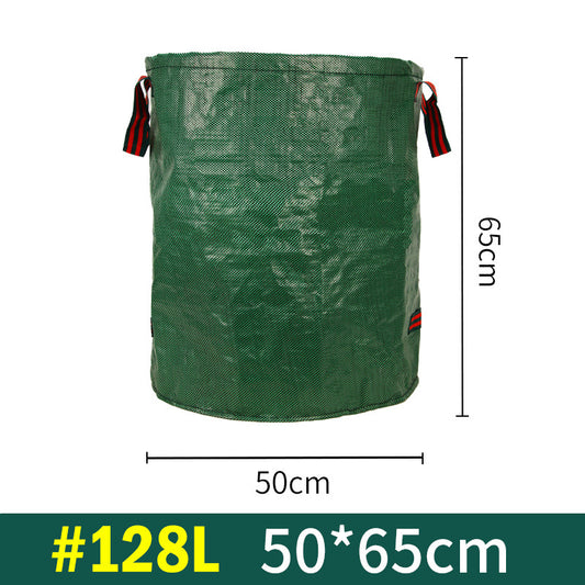 2PCS 128L(50cm*65cm) Heavy-Duty Foldable Garden Leaf Bag - Large-Capacity Horizontal Dustpan V888-ELOSUNG33246
