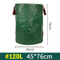 2PCS 120L(45cm*76cm) Heavy-Duty Foldable Garden Leaf Bag - Large-Capacity Horizontal Dustpan V888-ELOSUNG33247