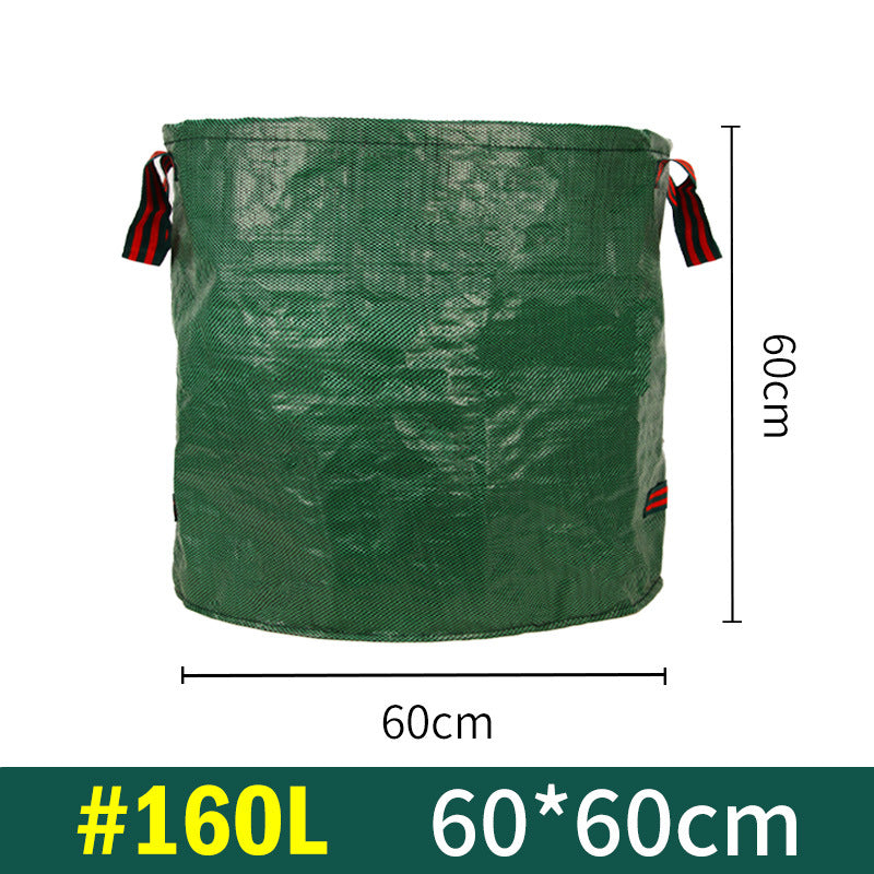 2PCS 160L(60cm*60cm) Heavy-Duty Foldable Garden Leaf Bag - Large-Capacity Horizontal Dustpan V888-ELOSUNG33248