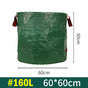 2PCS 160L(60cm*60cm) Heavy-Duty Foldable Garden Leaf Bag - Large-Capacity Horizontal Dustpan V888-ELOSUNG33248