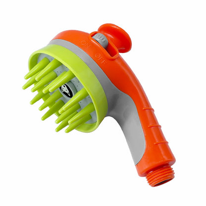 Orange Ultimate Pet Bathing Showerhead - Dog-Friendly Pressure-Boost Spray with Foamer V888-ELOSUNG33252