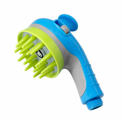 Blue Ultimate Pet Bathing Showerhead - Dog-Friendly Pressure-Boost Spray with Foamer V888-ELOSUNG33253