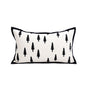 Trees Triangle Elegant Two-Piece INS-Style Jacquard Pillow Covers - Black & White Sofa Decor V888-ELOSUNG33307