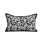 Leaves Triangle Elegant Two-Piece INS-Style Jacquard Pillow Covers - Black & White Sofa Decor V888-ELOSUNG33308