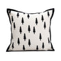 45*45cm Trees Triangle Elegant Two-Piece INS-Style Jacquard Pillow Covers - Black & White Sofa Decor V888-ELOSUNG33311