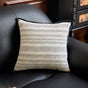 Black-white 45*45cm 2PCS Luxe Thick Chenille Herringbone Pillow Cover - Solid Color Square Lumbar Pillow V888-ELOSUNG33318