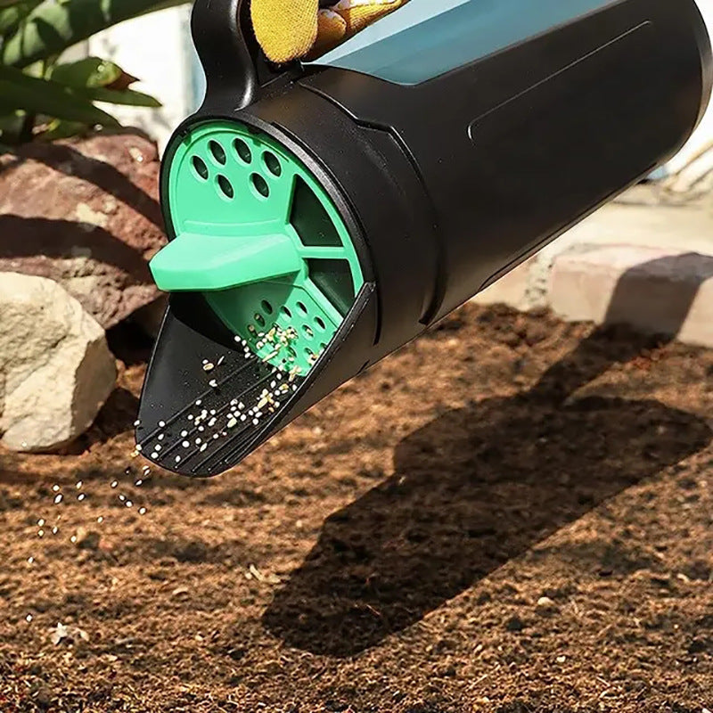 Green with Black Premium Garden Seeder - Versatile Seed and Salt Spreader V888-ELOSUNG33327