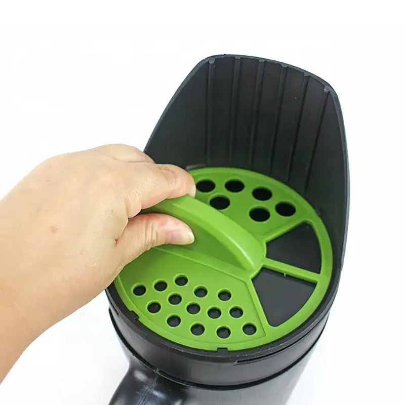 Green with Black Premium Garden Seeder - Versatile Seed and Salt Spreader V888-ELOSUNG33327