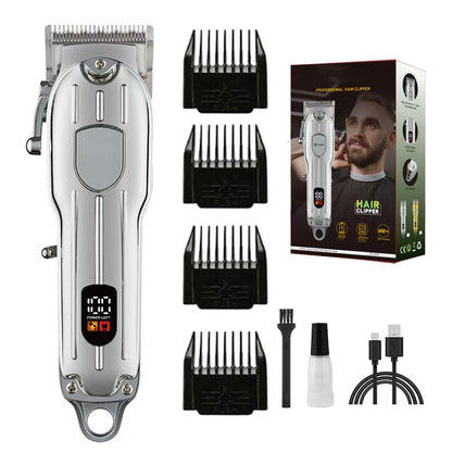 Silver Professional Electric Hair Clipper - Advanced Barber Trimmer V888-ELOSUNG33329