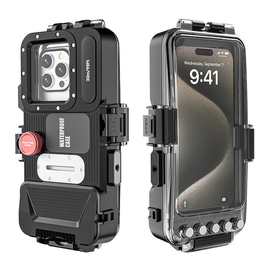 Universal 30m Bluetooth Diving Case for Apple & Samsung - Deep-Water Waterproof Phone Protector V888-ELOSUNG33347